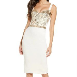 Dress the Population Silvia Bustier Cocktail Dress Size M